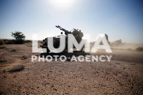 Manœuvres militaires Du Front Polisario à Mheiriz