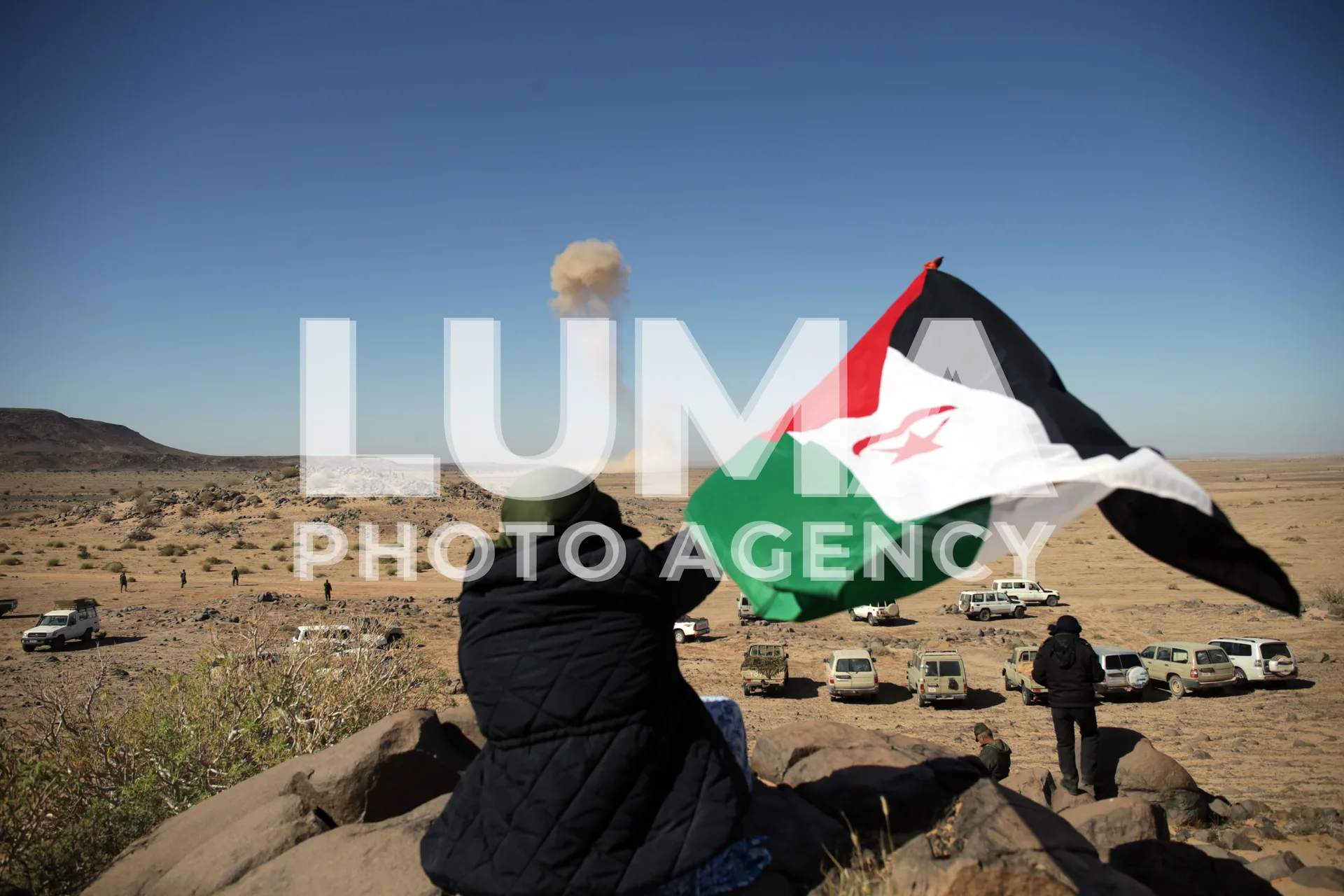 Manœuvres militaires Du Front Polisario à Mheiriz