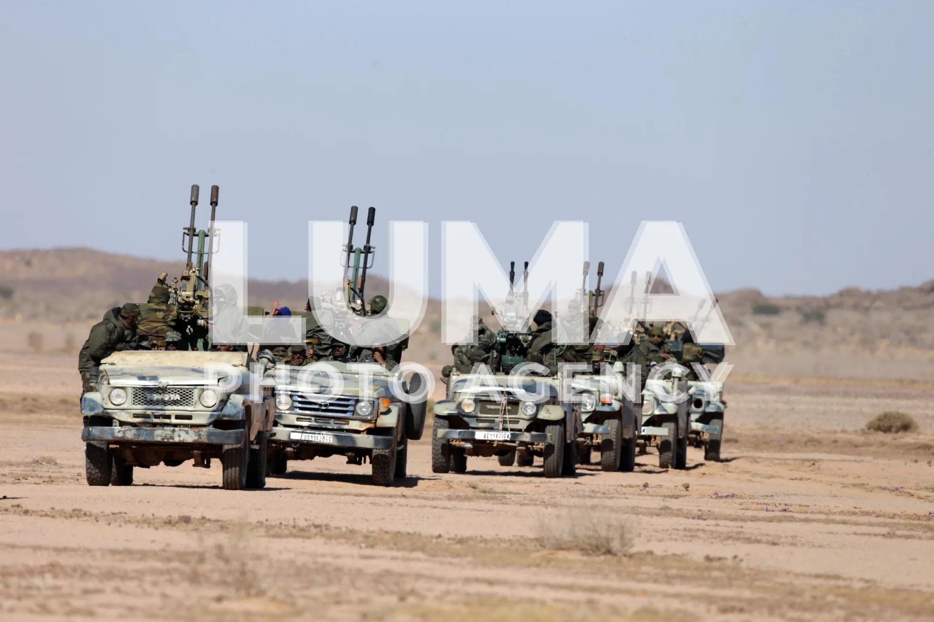 Manœuvres militaires Du Front Polisario à Mheiriz