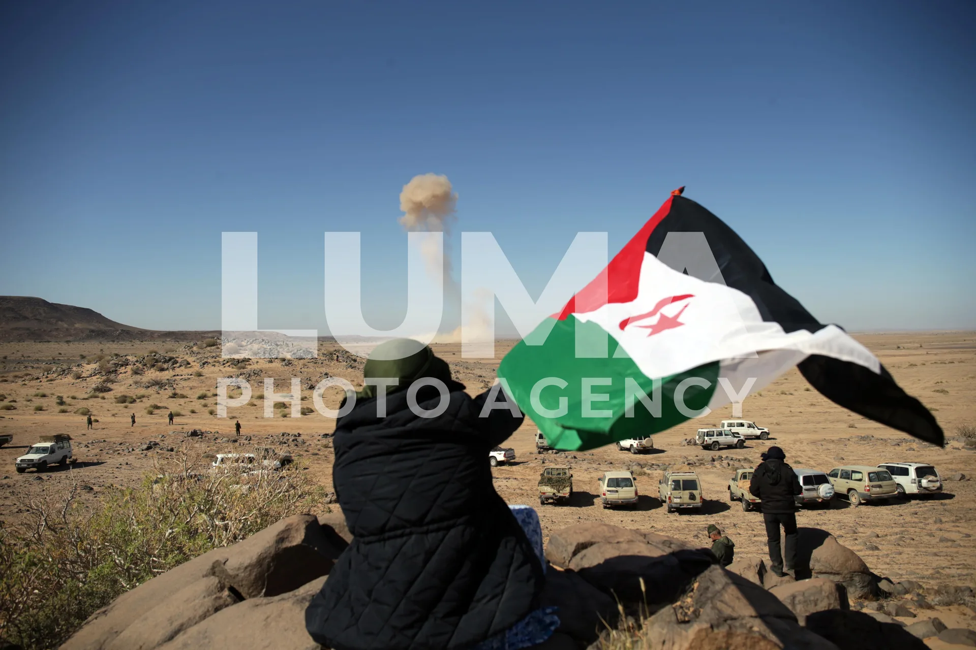Polisario Front military manoeuvres in Mheiriz