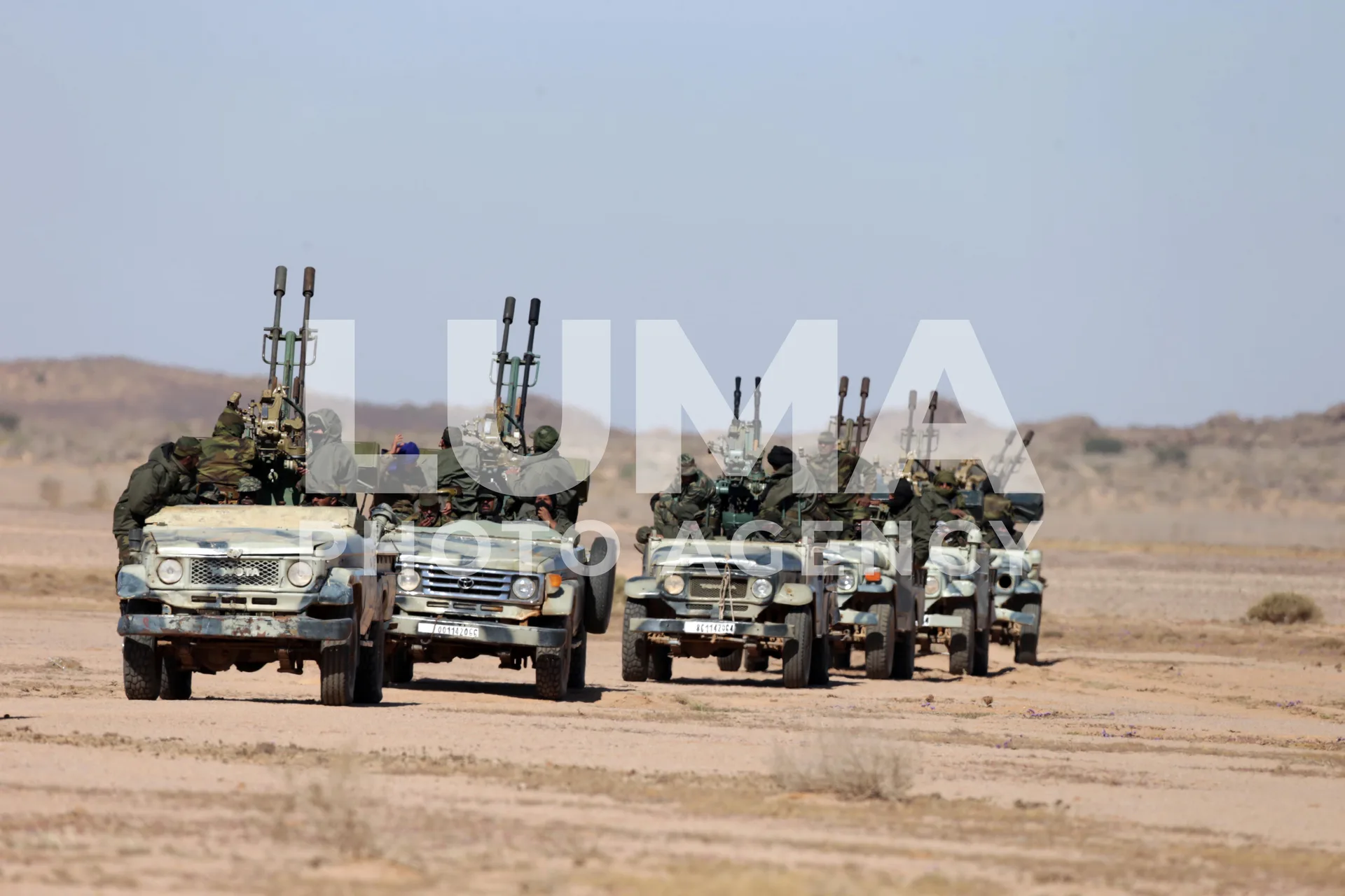 Polisario Front military manoeuvres in Mheiriz