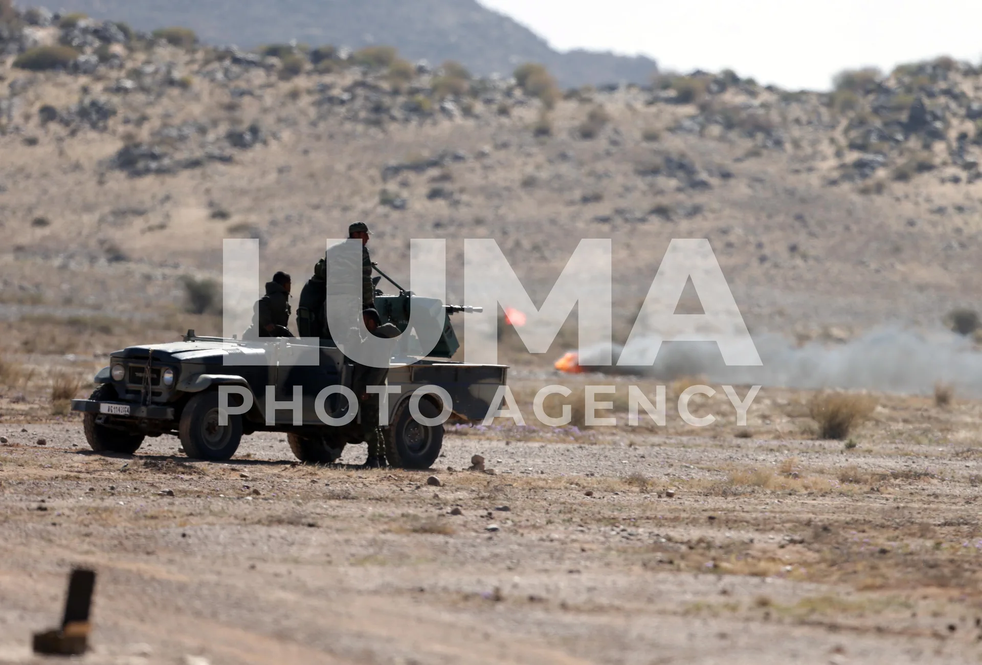Polisario Front military manoeuvres in Mheiriz