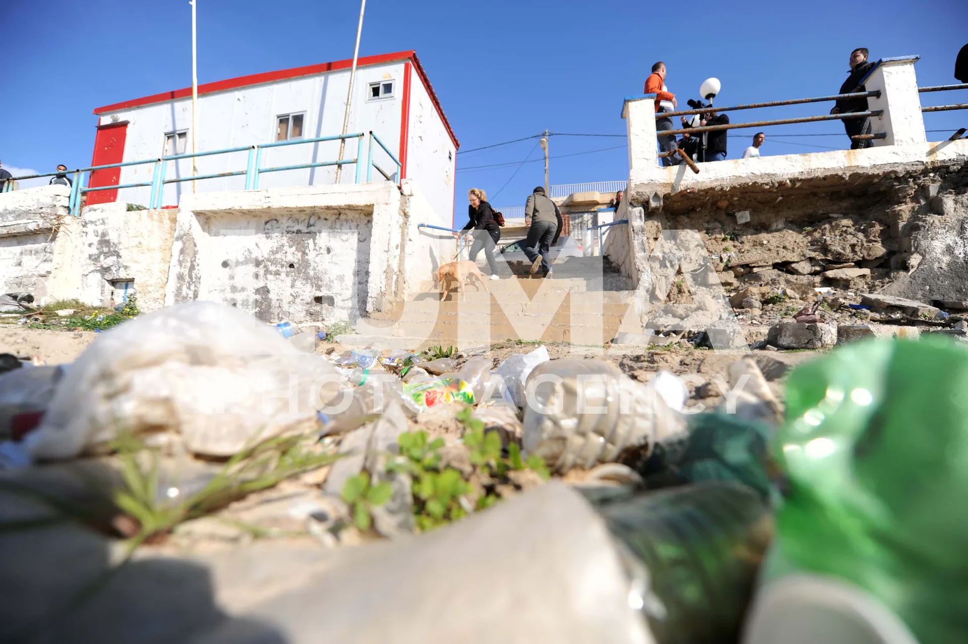 Beach clean-up in Tamenfoust