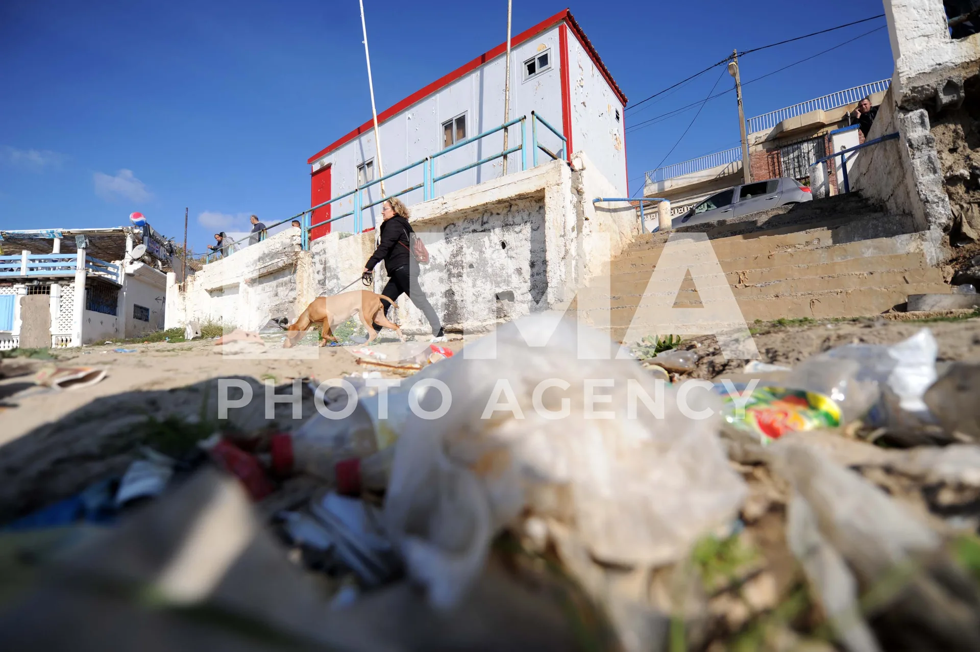 Beach clean-up in Tamenfoust
